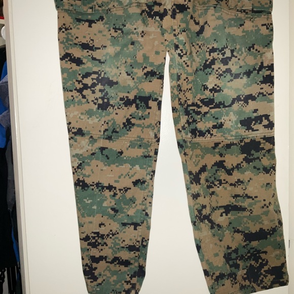 Tactical Digital Camouflage Pants (S-M) 27-31" Waist Green Cargo Military Combat - Picture 2 of 7